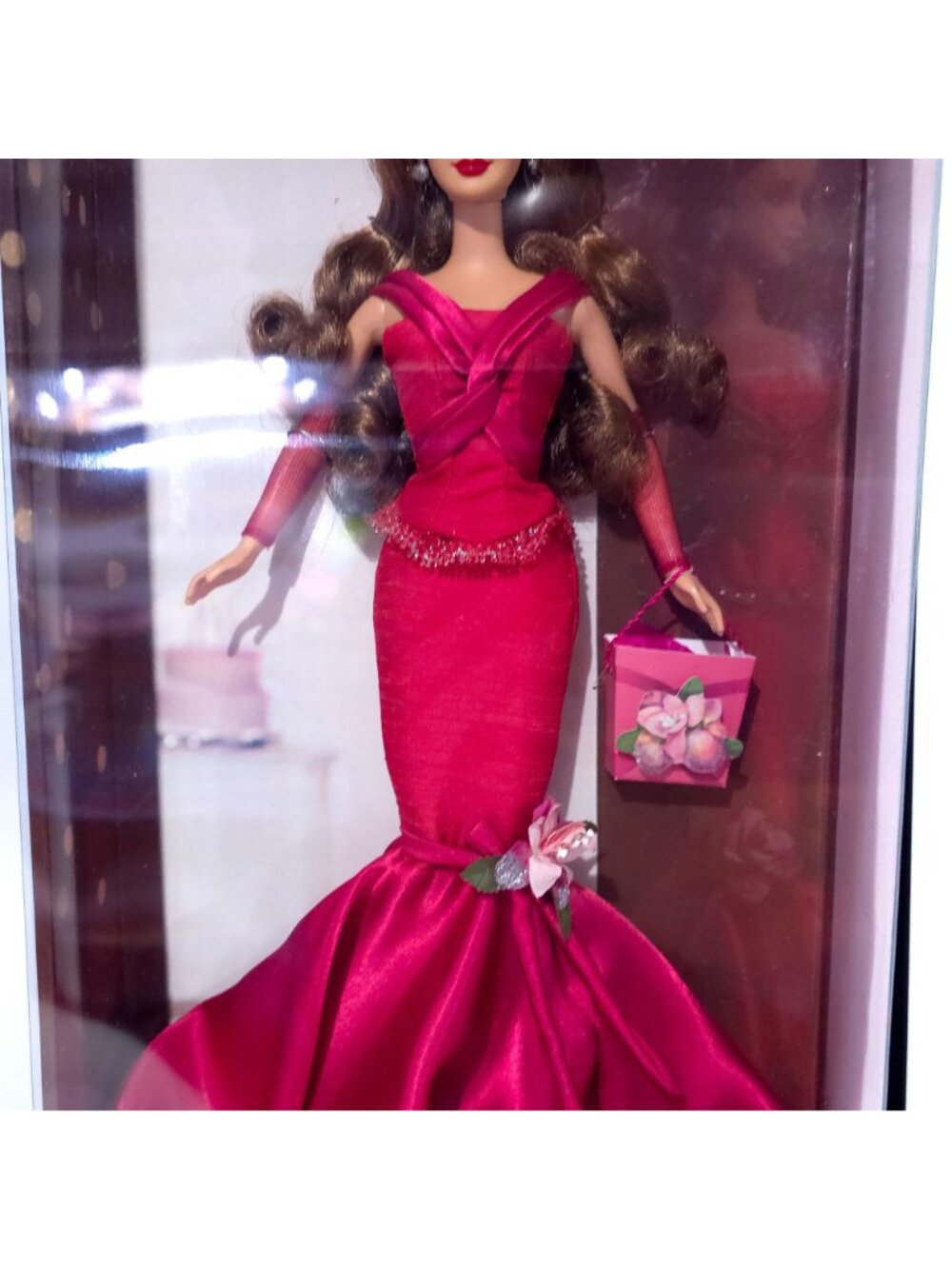 2004 NEW/NRFB Barbie Birthday Wishes Doll Silver Label - Red Dress (C6229) - Picture 6 of 11